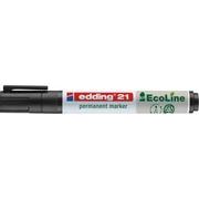 EDDING EcoLine 21 Permanent marker  Medium Ronde punt 1,5 - 3 mm Zwart Navulbaar Ja