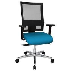 Topstar Sitness 60 Ergonomische stoel Synchroonmechanisme Mesh, stof In hoogte verstelbare armleuning In hoogte verstelbare zitting Blauw 110 kg (PS69BHW58)