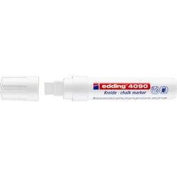EDDING 4090 Niet-permanent Krijtmarker Wit Extra breed Beitelpunt 15 mm (4-4090049)