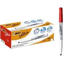 BIC 1741 Niet-permanent Whiteboard-marker Rood Medium Ronde punt 1 - 51% Gerecycled 12 Stuks (9581691)