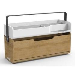 Alba DKBOX Werkstation Niet hoogteverstelbaar 15 " 450 x 15 x 257 mm Bruin, wit (DKBOX)