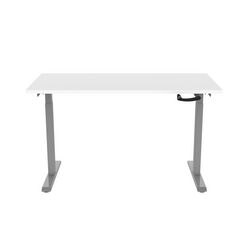 euroseats Crank Zit-sta-bureau Rechthoekig T-Voet 1.800 (B) x 800 (D) x 1.190 (H) mm Metaal (bursligr180wit)
