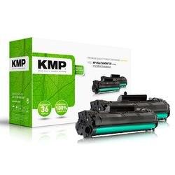 KMP Compatibel HP 85A Tonercartridge CE285AD Zwart, Zwart Multipak 2 Stuks (1229,0021)