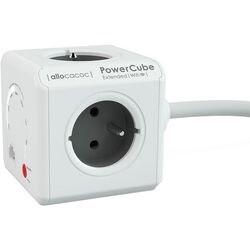 Allocacoc 9720 / FREXWF PowerCube Stekkerdoos en WiFi-versterker 4 stopcontacten Type E 1,5 m Wit, grijs (9720/FREXWF)