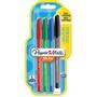 PAPERMATE InkJoy 100 InkJoy Niet-intrekbaar Balpen Kleurenassortiment 1 mm Medium Balpen 4 Stuks