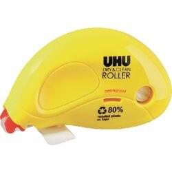 UHU Lijmroller Dry & Clean Permanent 0,65 x 850 cm 50465 Geel 8,5 m (50465)