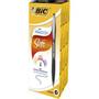 BIC Atlantis Soft Intrekbaar Balpen Zwart 0,4 mm Medium Balpen Navulbaar 12 Stuks