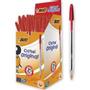 BIC Cristal Original Niet-intrekbaar Balpen Rood 0,4 mm Medium Balpen 50 Stuks