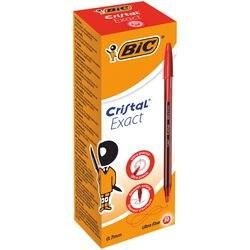 BIC Cristal Exact Niet-intrekbaar Balpen Rood 0,28 mm Extra Fijn Balpen 20 Stuks (992604)