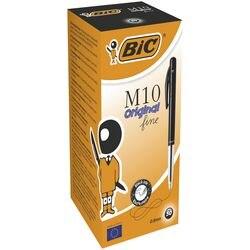 BIC Clic M10 Intrekbaar Balpen Zwart 0,4 mm Medium Balpen 50 Stuks (1199190129)