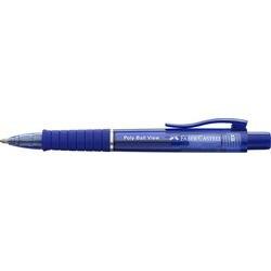 FABER-CASTELL Poly Ball View Intrekbaar Balpen Blauw 0,6 mm Extra breed Balpen Navulbaar (145751)