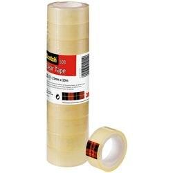SCOTCH Plakband 508 Transparant 15 mm (B) x 10 m (L) PP (polypropyleen) Laag geluidsniveau 10 Rollen à 10 m (508)