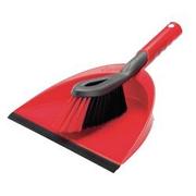 VILEDA Stoffer en blik Rood, zwart