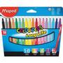 Maped Color'Peps Viltstift Medium Kleurenassortiment 18 Stuks