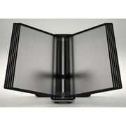 DJOIS Tarifold VEO Zichtpanelensysteem 10 Panelen A4 PP Zwart, zilver