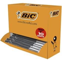 BIC Clic M10 Intrekbaar Balpen Zwart 0,4 mm Medium Balpen 100 Stuks (942917)