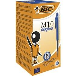 BIC M10 Original Intrekbaar Balpen Blauw 0,4 mm Medium Balpen 50 Stuks (1199190121)