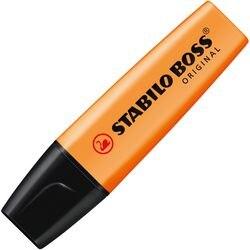 Stabilo BOSS ORIGINAL Tekstmarker Oranje Breed Beitelpunt 2 - 5 mm Navulbaar (70/54)