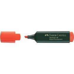 FABER-CASTELL Textliner 48 Tekstmarker Oranje Medium Beitelpunt 1 - 5 mm Navulbaar (154815)