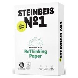 STEINBEIS Classic No.1 A3 Kopieerpapier 100% Recycled 80 g/m² Glad Gebroken wit 500 Vellen (ClassicwhiteA3)