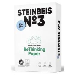 STEINBEIS Pure No.3 A3 Kopieerpapier 100% Recycled 80 g/m² Glad Wit 500 Vellen (K1606555080B)
