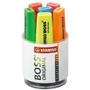 Stabilo BOSS ORIGINAL Tekstmarker Kleurenassortiment Breed Beitelpunt 2 - 5 mm Navulbaar 6 Stuks