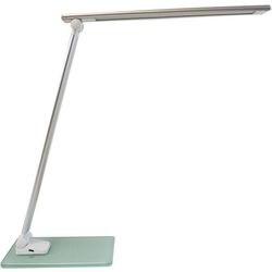 Unilux Popy Vrijstaand Bureaulamp LED Wit, Zilver USB 300 x 120 x 350 mm (400124478)