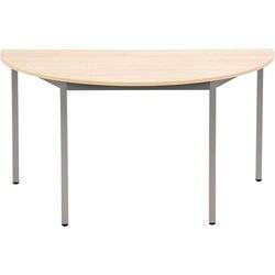 Sodematub Halfrond Vergadertafel Beuken IJzer Zilver 1.400 x 700 x 740 mm (FT147DERO-6515)