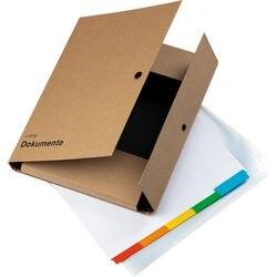 Pagna Sorteermap 30500-11 Karrton, Kraftpapier Springslot 26 (B) x 3,5 (D) x 34 (H) cm Bruin (30500-11)