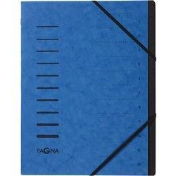 Pagna Sorteermap A4 Effen Karton 12-delig Blauw 24,5 x 0,5 x 32 cm (B x D x H) (40059-02)