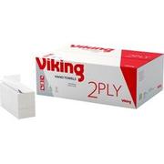 VIKING Standard Handdoek Z-vouw Wit 2-laags 1185071 25 Stuks à 150 Vellen