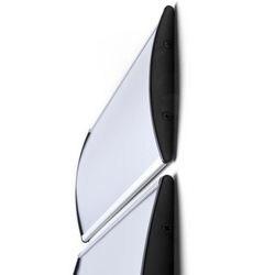 SHOWDOWN Informatiebord Gebogen A4 30,2 x 2,2 x 21,4 cm (B x D x H) Zilver (ISA4)