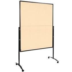 Legamaster Premium Plus Vilt Prikbord Magnetisch Vrijstaand 126 (B) x 58 (D) x 196 (H) cm Aluminium Beige (7-205110)
