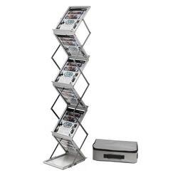 Deflecto A4 Folderhouder Zilver 36100 275 (B) x 370 (D) x 1.500 (H) mm (36100)