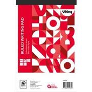 VIKING Notitieblok A5+ Gelinieerd Geniet Bovengebonden Papier Soepele kaft Rood Geperforeerd 200 Pagina's 5 Stuks