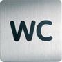 Durable Picto Pictogram WC Zelfklevend RVS (Roestvrij staal) 15 x 15 cm