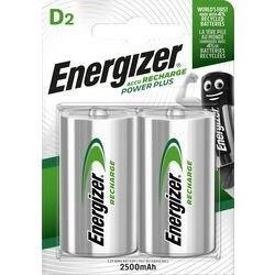 ENERGIZER Batterij Power Plus D 2500 mAh Nikkel-metaalhydride (NiMH) 1.2 V 2 Stuks (626149)