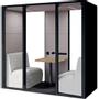 Schaffenburg Akoestische kantoorcabine SOS-2.0-SPR-POD-M-ZW Zwart