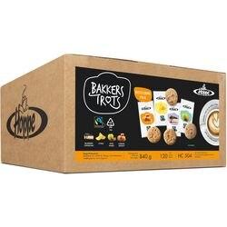 Hoppe Fairtrade Bakkers Trots Citrus, Bosbessen Cheesecake,  Karamel-Zeezout en Appel-Kaneel Koekjes Pak van 120 (HC504)
