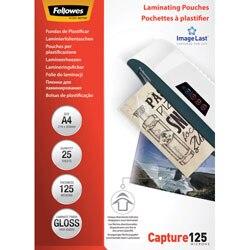 FELLOWES ImageLast Lamineerhoezen A4 Glanzend 125 micron Transparant Pak van 25 (5396301)