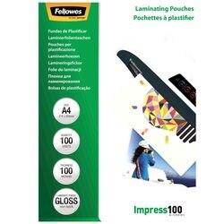 FELLOWES Impress Lamineerhoes A4 Glanzend 100 micron (2 x 100) Transparant 100 Stuks (5351111)