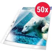 Durable Premium Showtassen A4 Glashelder Transparant 80 micron PP (Polypropeen) Boven 11 Gaten 267719 50 Stuks