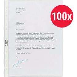 Durable Premium Showtassen A4 Glashelder Transparant 80 micron PP (Polypropeen) Boven 11 Gaten 2676-19 100 Stuks (2676-19)