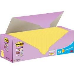 POST-IT Super Sticky Z-Notes 76 x7 6 mm Kanariegeel 24 Blokken à 90 vellen Value Pack 20+4 GRATIS (R330-SSCY VP24)