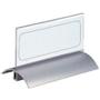 Durable Tafelnaambord 820119 Transparant Acryl, Aluminium Tweezijdig 15 x 6,1 cm 2 Stuks