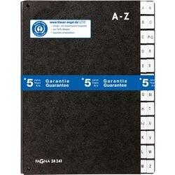 Pagna Sorteermap Classic 24241-04 Gerecycled vezelplaat A4 Zwart (24241-04)
