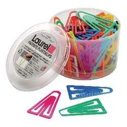 LAUREL Paperclips Kleurenassortiment 40 vel Kunststof 6 cm 75 Stuks (1313)