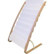 Alba A4 Folderhouder Bruin, wit DDEXPO8W BC 580 (B) x 500 (D) x 930 (H) mm