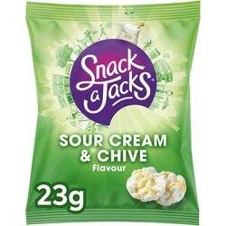 SNACK A JACKS Sour Cream & Chives Rijstwafels 8 Stuks à 23 g (37189)