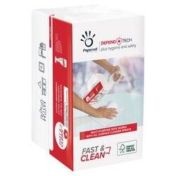 PaperNet Defend Tech Doekjes Wit 2-laags 419295 20 Pakken à 100 Vellen (419295)